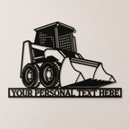 Skid Steer Loader Name Sign Wall Art