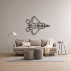 F-22 Raptor Angle Wall Art