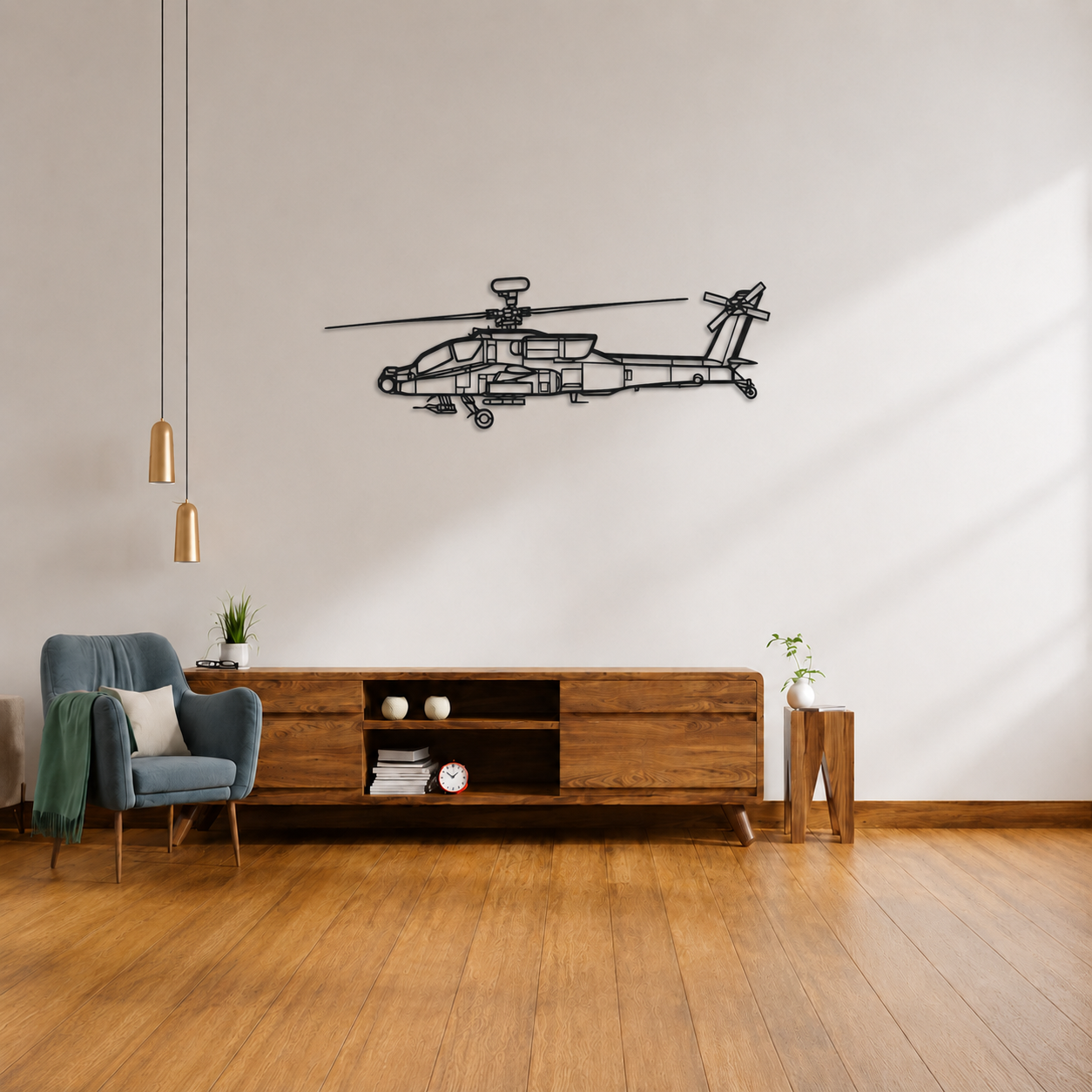 Boeing AH-64D Apache attack helicopter Wall Art
