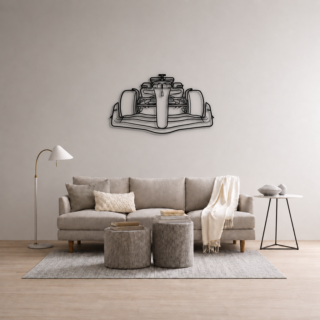F1 Front view Wall Art