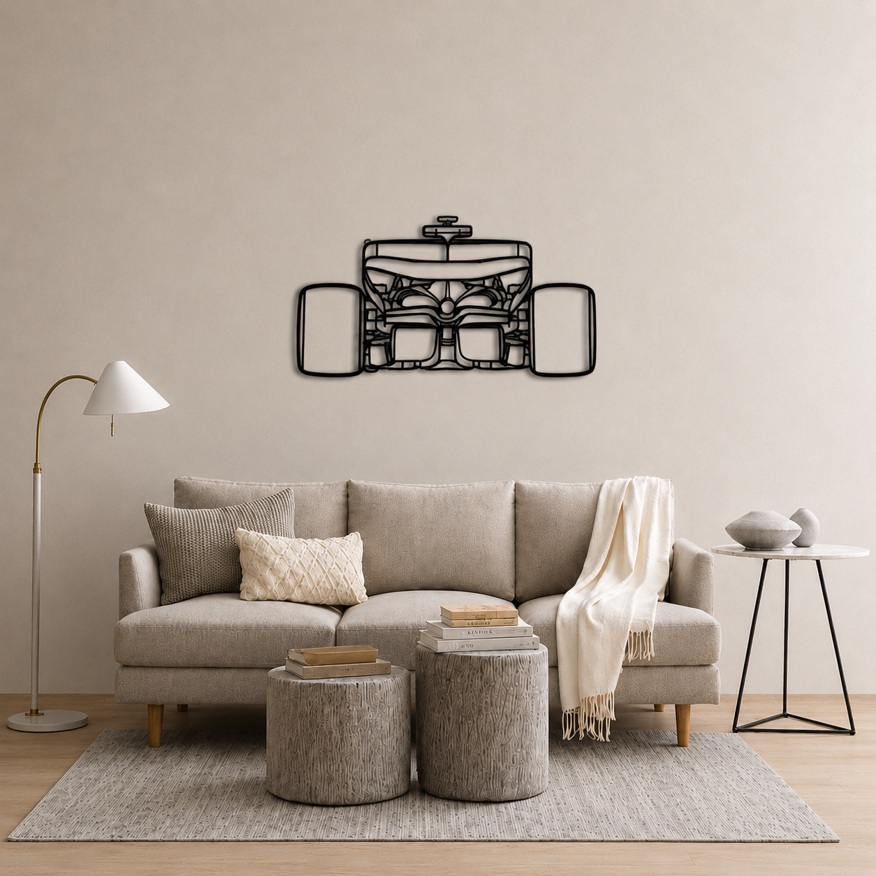 F1 Back view Wall Art