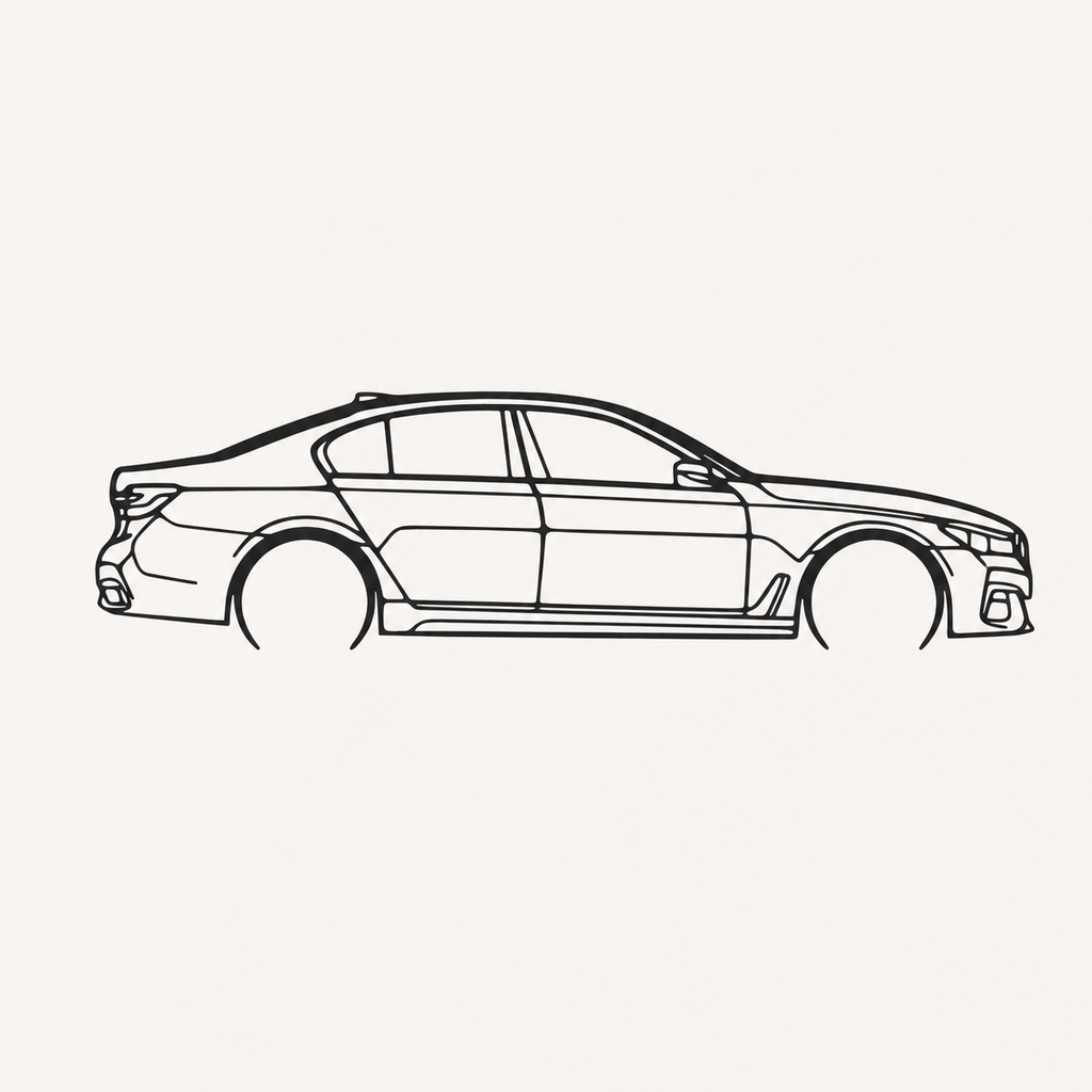 BMW 750i Wall Art