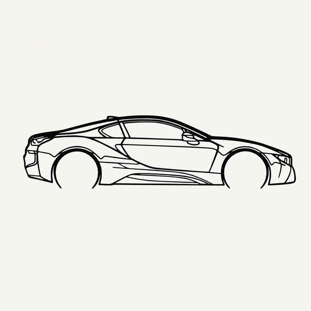 BMW i8 Wall Art