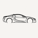 BMW i8 Wall Art