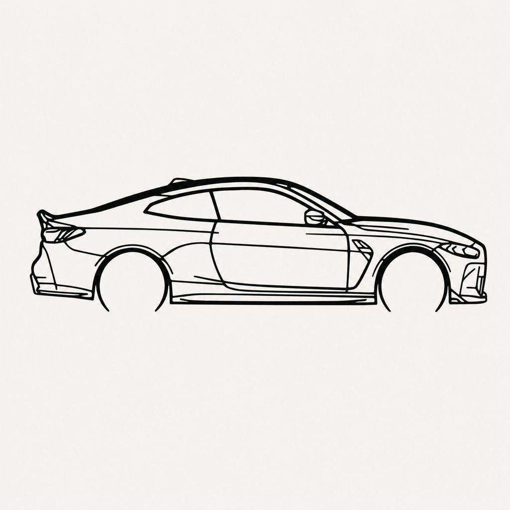 BMW M4 CSL Wall Art