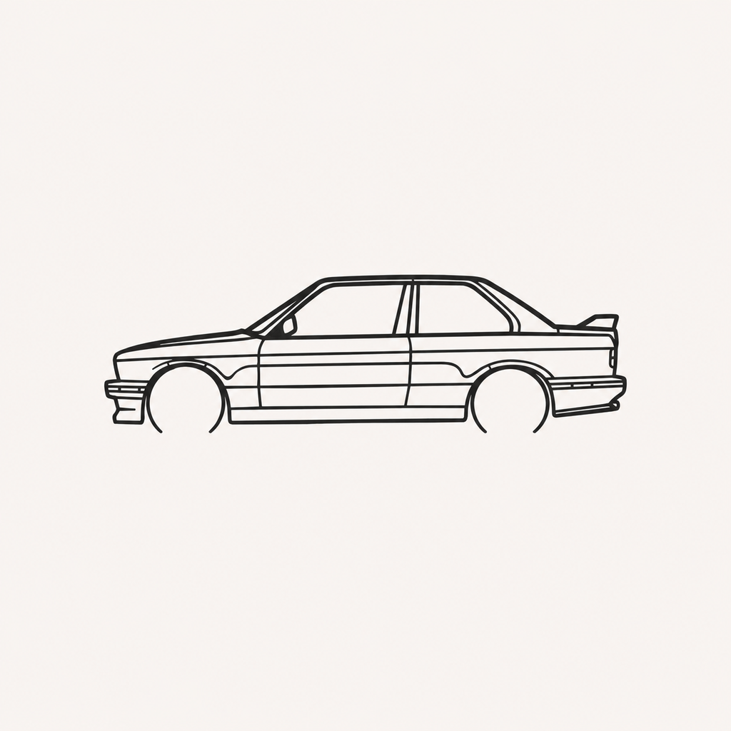 BMW E30 M3 Wall Art