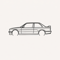 BMW E30 M3 Wall Art