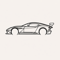 Aston martin Vulcan  Wall Art