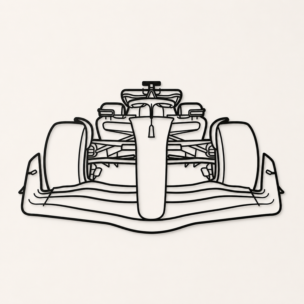 F1 Front view Wall Art