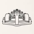 F1 Front view Wall Art
