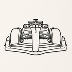 F1 Front view Wall Art