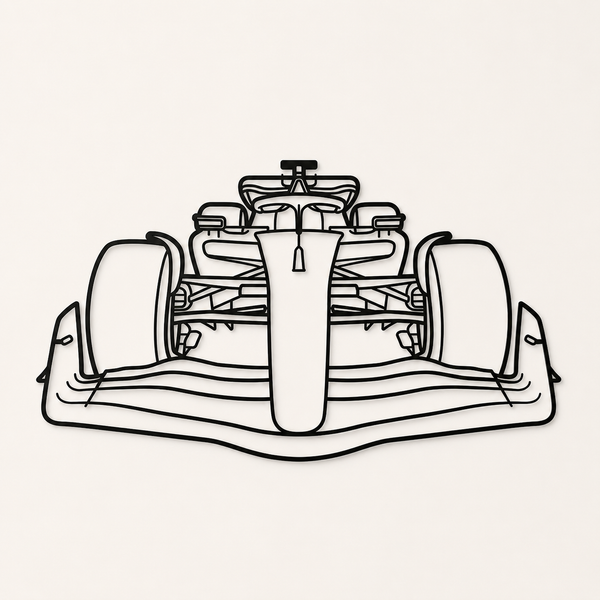 F1 Front view Wall Art