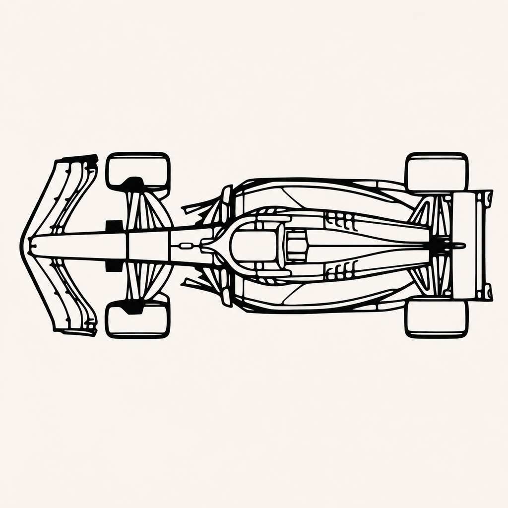 F1 Top view Wall Art