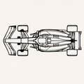 F1 Top view Wall Art