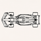 F1 Top view Wall Art