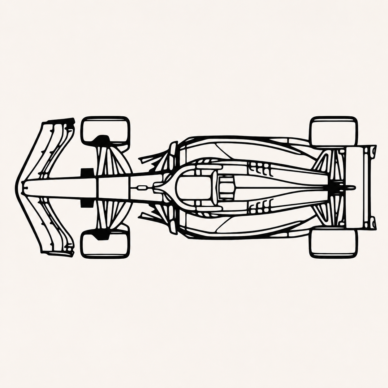 F1 Top view Wall Art