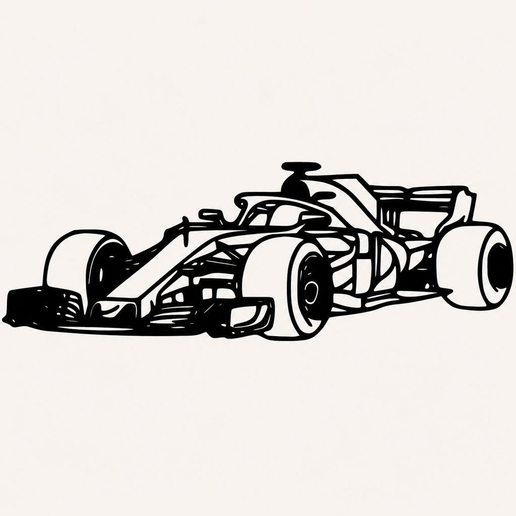 F1 Front Side view Art