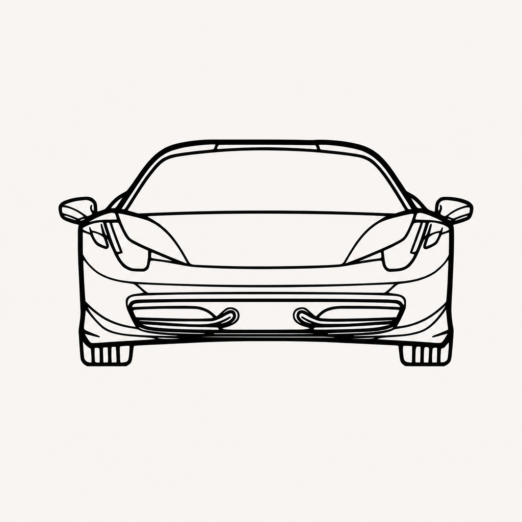 Ferrari 458 Speciale Front view Wall Art