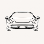 Ferrari 458 Speciale Front view Wall Art