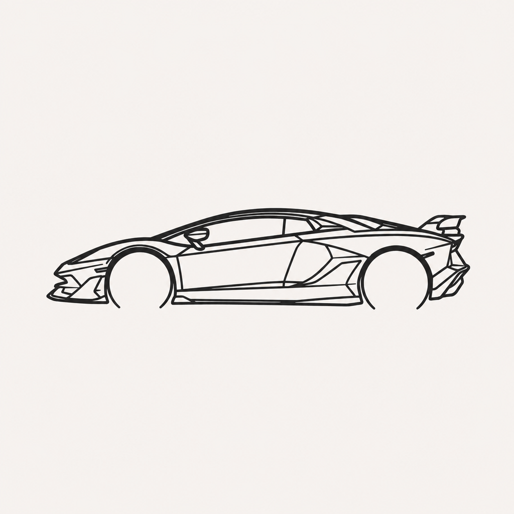 Lamborghini Aventador Wall Art
