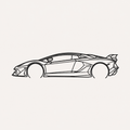 Lamborghini Aventador Wall Art