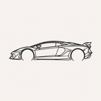Lamborghini Aventador Wall Art