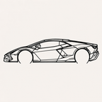 Lamborghini Revuelto Wall Art