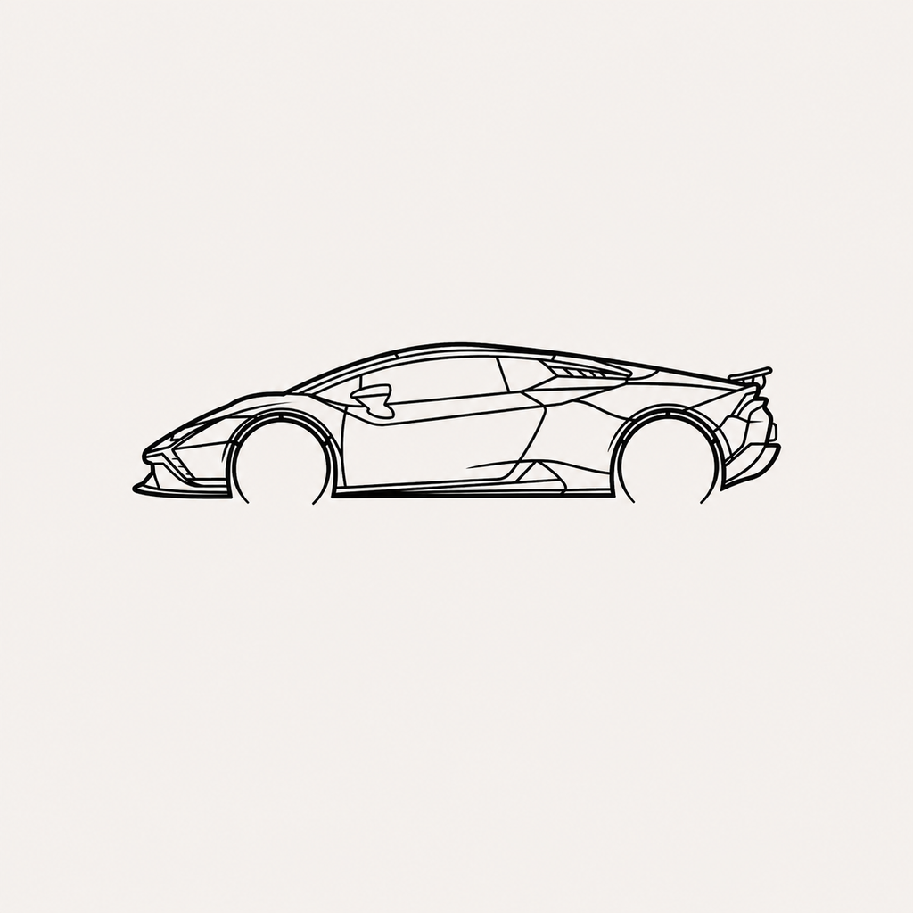 Lamborghini Huracan Wall Art