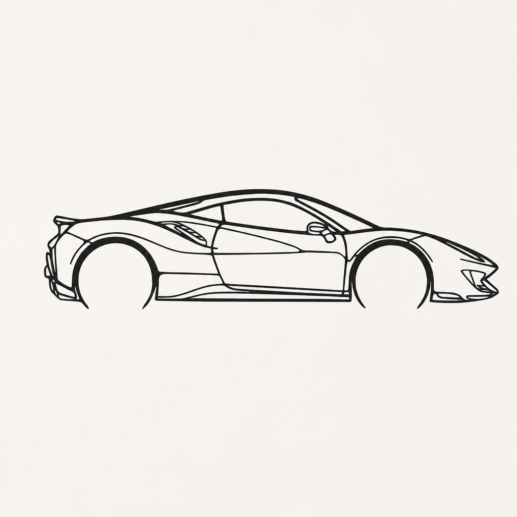 Ferrari 488 Pista Wall Art