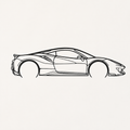 Ferrari 488 Pista Wall Art
